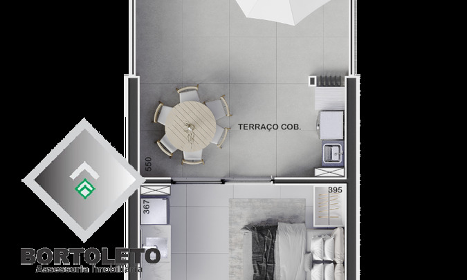 Apartamento, 1 quarto, 29 m² - Foto 12