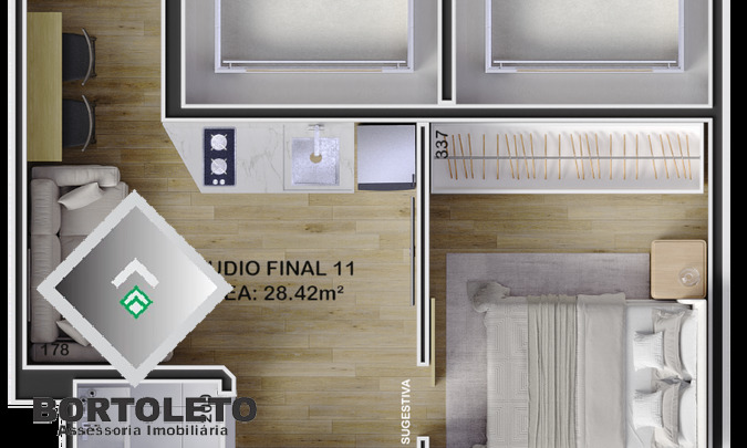 Apartamento, 1 quarto, 29 m² - Foto 15