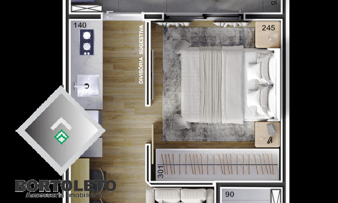 Apartamento, 1 quarto, 29 m² - Foto 18